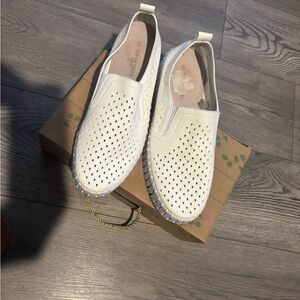 Ilse Jacobsen Tulip 141 Platform White Slip on Shoe